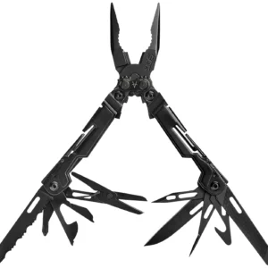 S.O.G SOG-PP1002-C PowerPint Black Hardcoat Anodized Stainless Steel 5.10" Long Features 5Cr15MoV Stainless Steel