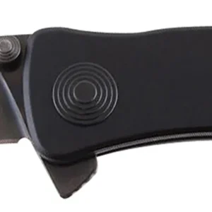 S.O.G SOGTWI12CP Twitch II 2.65" Folding Plain Black Hardcased TiCN AUS-8A SS Blade Black Anodized Aluminum Handle Includes Pocket Clip