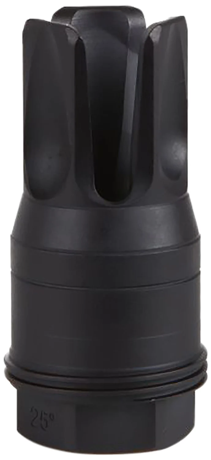 Sig Sauer SL55612X2825DEGF Clutch-Lok QD Flash Hider Black Stainless Steel with 1/2"x28 tpi 2.10" OAL for 5.56mm Sig Taper Lok Barrels