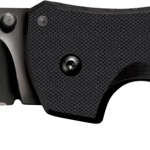 Cold Steel CS27BS Recon 1 4" Folding Spear Point Plain DLC Coated American S35VN Blade/Black G10 Handle Includes Pocket Clip