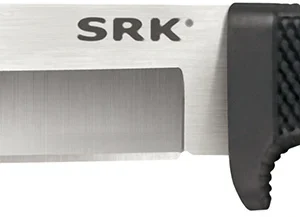 Cold Steel CS-35AN San Mai SRK 6" Fixed Plain Satin VG-10 San Mai Blade/Black Checkered w/Finger Guard Kray-Ex Handle