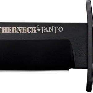 Cold Steel CS-39LSFCT Leatherneck 7" Fixed Plain Tanto Black Matte Powder Coat German D2 Steel Blade/Black Deep Checkered w/double Quillon Guard/ Griv-Ex Handle
