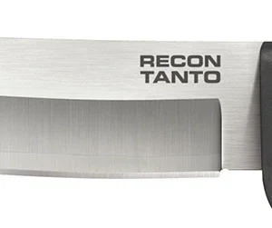 Cold Steel CS-35AM San Mai Recon 7" Fixed Plain Tanto VG-10 San Mai Blade/Black Textured Kray-Ex Handle