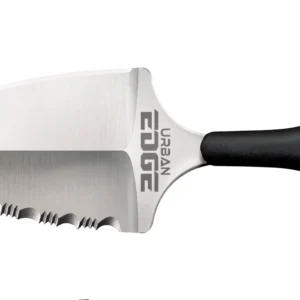 Cold Steel CS43XLS Urban Edge 2.50" Fixed Part Serrated Stone Washed Japanese AUS-8A SS Blade/Black Textured Kray-Ex Handle