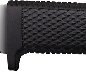 Cold Steel CS36LPMF Pendleton Mini Hunter 3" Fixed Plain Stonewashed AUS10A SS Blade, 3.63" Black Textured Kray-Ex Handle