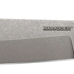Cold Steel CS39LSWBA Marauder 9" Fixed Bowie Plain Stone Washed AUS-8A SS Blade/Black Kray-Ex Handle Includes Sheath