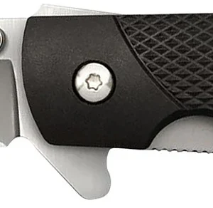 Cold Steel CS20NPJAAZ 1911 3" Folding Clip Point Plain 4034 SS Blade Black Textured Griv-Ex Handle Includes Pocket Clip