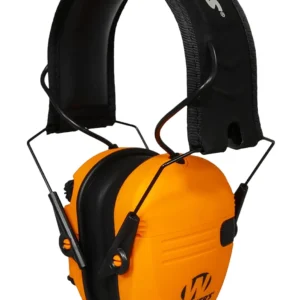 Walker's GWPRSEMBLZ Razor Slim Electronic Muff 23 dB Over the Head Blaze Orange/Black Polymer