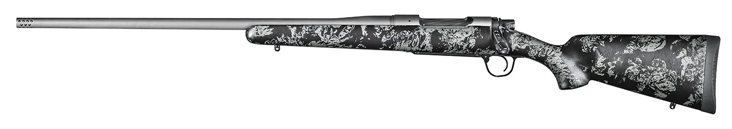 Christensen Arms 8010111900 Mesa FFT 300 Win Mag 3+1 22" Threaded Barrel, Tungsten Gray Cerakote, Black with Gray Webbing Stock, Left Hand