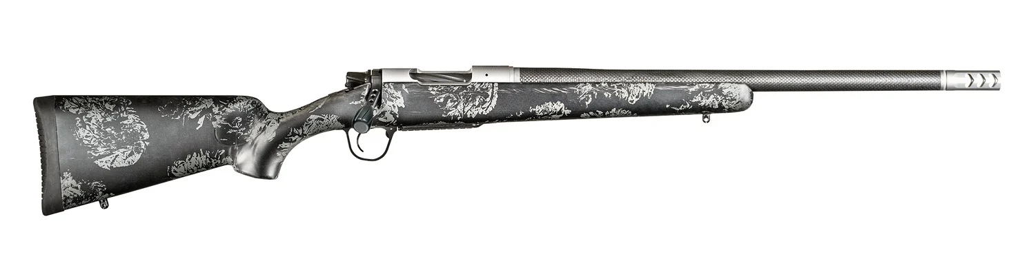 Christensen Arms 8010615100 Ridgeline FFT Full Size 308 Win 4+1, 20" Stainless Steel Threaded Barrel, Stainless Aluminum Receiver, Black w/Gray Accents Fixed Sporter w/Flash Forged Technology Stock