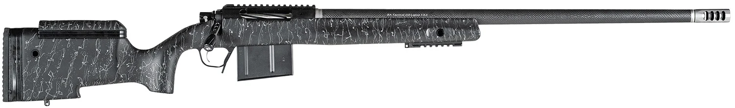 Christensen Arms 8010400500 BA Tactical Long Range 6mm Creedmoor 4+1 24" Carbon Fiber Barrel, Black Nitride Finish, Black with Gray Webbing Stock