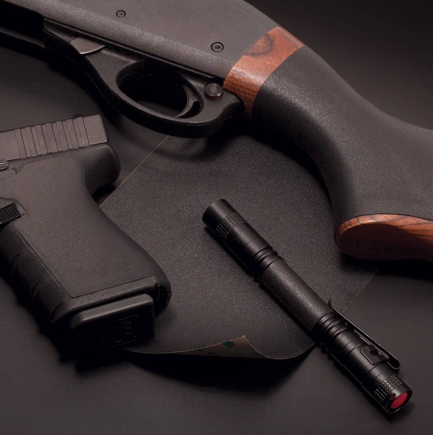 Hogue 17079 D.I.Y. Wrapter Adhesive Grip made of Heavy Grit with Black Finish & 5" x 6.75" Dimensions for Firearms