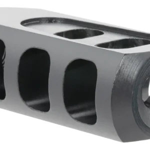 TacFire  Tanker Muzzle Brake  Black Oxide Steel with 1/2"-28 tpi Threads 2.76" OAL 1.37" Diameter for 5.56x45mm NATO