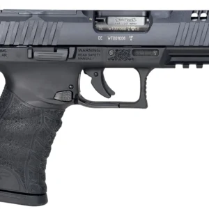 Walther Arms 5220300 WMP Optic Ready 22 WMR 15+1 4.50" Stainless Steel Barrel, Black Optic Ready/Serrated Slide, Black Polymer Frame w/Picatinny Rail, Black Polymer Grip, Ambidextrous