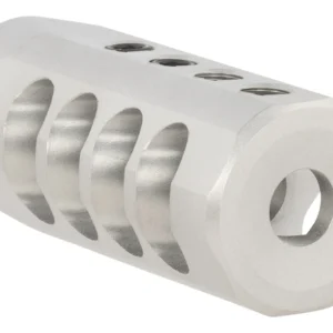 Christensen Arms 8100001702 Side-Baffle  Natural Titanium, 5/8"-24 tpi Threads, 338 Cal (.920" D Bull barrel)