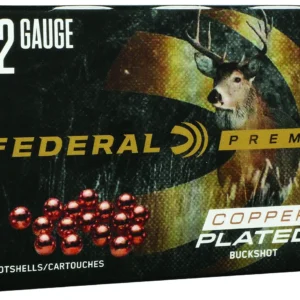 Federal P1541B Premium Max Buck 12Gauge 2.75" 1BuckShot 16Pellets 5 Per Box/50 Case