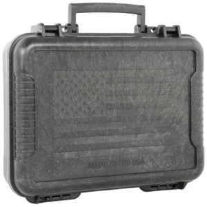 Outdoor Connection 10017 Molded Pistol Case 11" Long Black w/US Flag Polypropylene