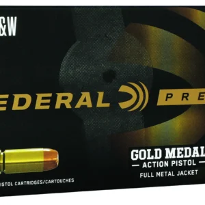 Federal GM40AP1 Gold Medal Centerfire Pistol 40S&W 180gr Full Metal Jacket 50 Per Box/10 Case