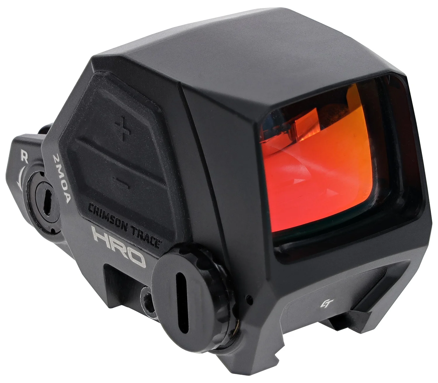 Crimson Trace 0101810 HRO Black Anodized 1x36.50mm 2 MOA Red Dot Reticle