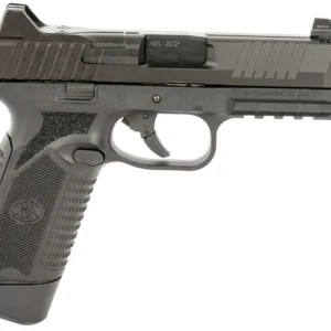 FN 66101383 545 Tactical 45 ACP 15+1/18+1 4.71" Black Target Crown/Threaded Steel Barrel, Black PVD Optic Cut/Serrated Steel Slide & Polymer Frame w/Picatinny Rail, Ambidextrous
