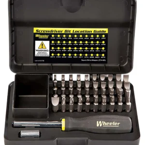 Wheeler 4001006 Gunsmithing Screwdriver Set Black 43 Pieces