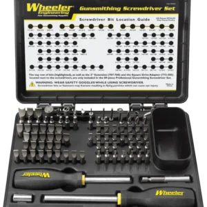 Wheeler 4001008 Pro Gunsmithing Screwdriver Set Black 89 Pieces