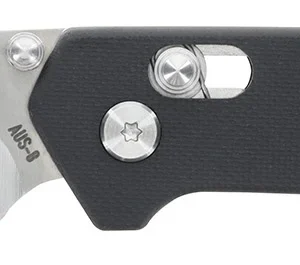 Schrade 1182620 Divergent 3.06" Folding Modified Drop Point Plain Satin AUS-8A SS Blade 4.31" Black G10 Handle