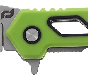 Schrade 1197645 Isolate Enrage 7 2.60" Folding Scalpel Plain Satin 420A Steel Blade, 4.25" Green Non-Slip Carbon Fiber Handle, Includes Blade Removal Tool/Case/Sheath/