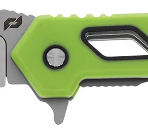 Schrade 1197646 Isolate Enrage 8 3" Scalpel Plain Satin 420A Steel Blade, Green Non-Slip Carbon Fiber Handle, Includes Blade Removal Tool/Case/Sheath/
