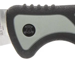 Old Timer 1137140 Trail Boss  3.70" Fixed Caper Plain Stainless Steel Blade 5.25" TPE Handle Includes Sheath