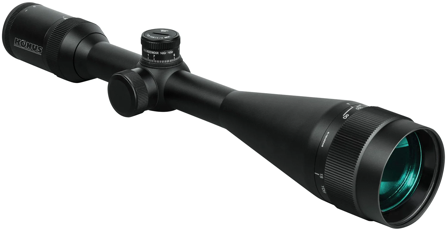 Konus 7227 Konus-CX Matte Black 6-18x 50mm 25.40mm Tube Duplex 6.5 Creedmoor Reticle