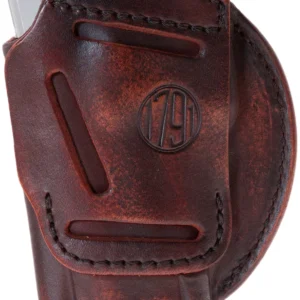 1791 Gunleather 4WH6VTGR 4-Way IWB/OWB Size 06 Vintage Leather Belt Clip Compatible w/Glock 21/Walther PDP Right Hand