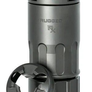 Rugged Suppressors RX001 RX Blast Diverter/Brake Black Nitride Stainless Steel, Dual Taper Locking System Adapter, Muzzle Caps Included