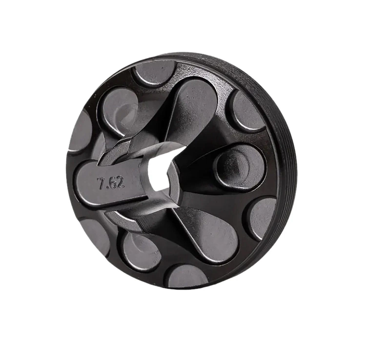 Rugged Suppressors FC006 Flash Hider Front Cap 7.62mm, Black Steel for Some Rugged Suppressors