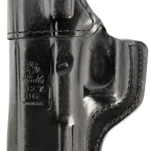 DeSantis Gunhide 127BAB6Z0 Inside Heat  IWB Black Leather Belt Clip Fits Glock 19/19 Gen 5/19X/23/32/45 Right Hand