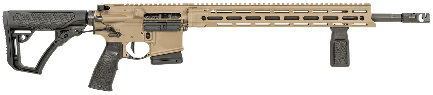 Daniel Defense 0212811090055 DDM4 V7 Pro *CA Compliant 5.56x45mm NATO 18" 10+1, FDE Rec, Black OEM Overmolded Stock & Grip, Geissele Trigger