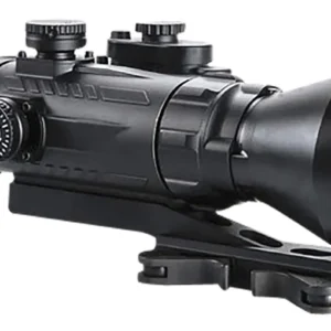 AGM Global Vision 15WP4423474111 Wolverine Pro-4 3APW Night Vision Rifle Scope Matte Black 4x70mm Gen 3 Auto-Gated White Phosphor Illuminated Red Chevron w/Ballistic Drop Reticle