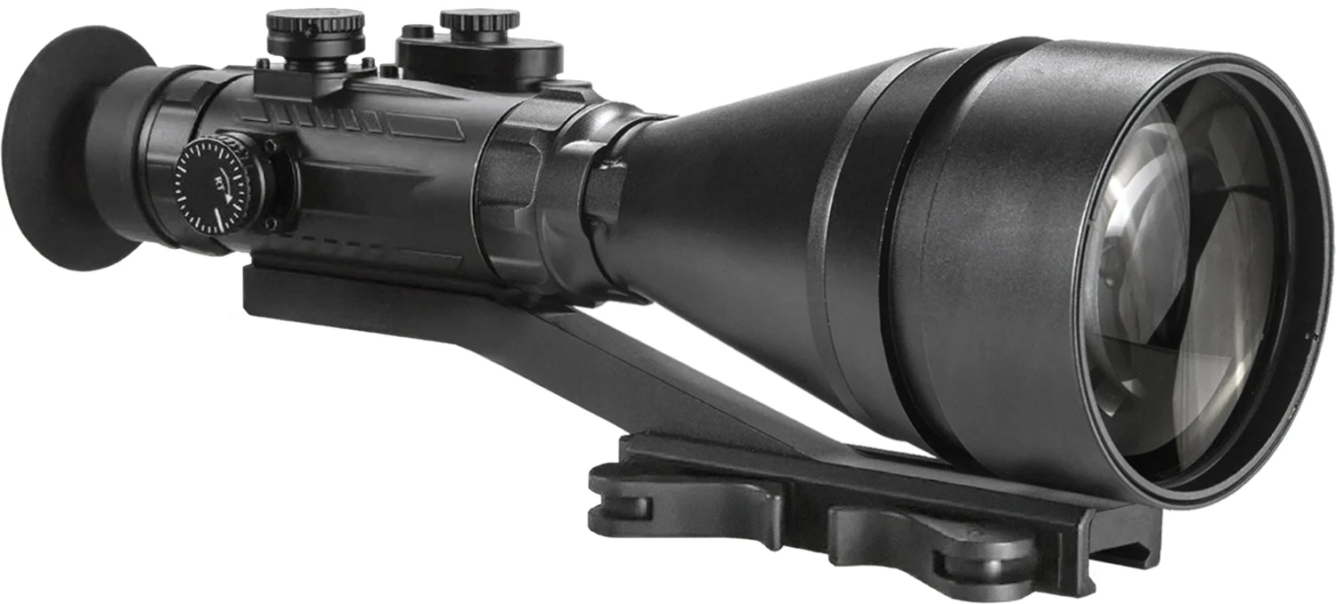 AGM Global Vision 15WP6623484111 Wolverine Pro-6 3AW1 Night Vision Rifle Scope Matte Black 6x100mm Gen 3 Auto-Gated White Phosphor Level 1 Illuminated Red Chevron w/Ballistic Drop Reticle