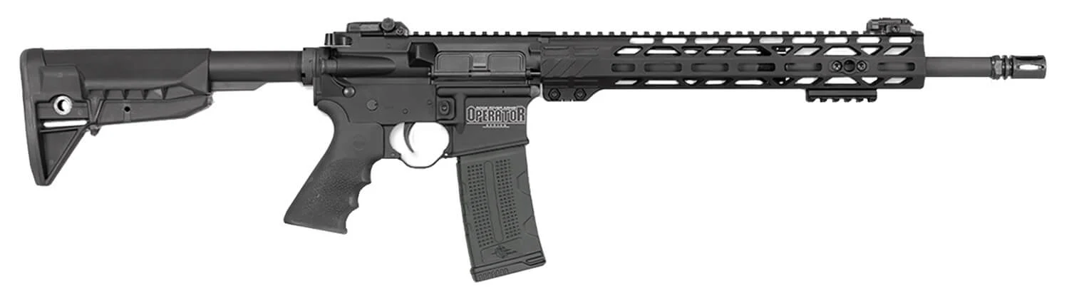 Rock River Arms OP1510 LAR-15M Operator DMR 5.56x45mm NATO 30+1 16", Black, BCM SOPMOD Stock, 13" M-Lok Handguard, Hogue Beavertail Grip, Magpul MBUS Pro Sights, OEM Match Trigger