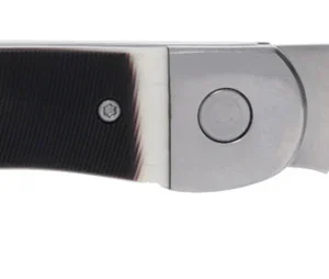 Cold Steel CS20NPM1Z Ranch Boss II 4" Folding Clip Point Plain Satin Polished/5.25" Faux Sawed Bone Handle