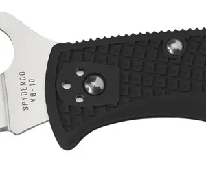 Spyderco C10FPBK Endura 4 Lightweight 3.75" Folding Plain Satin VG-10 SS Blade/Purple Bi-Directional Texturing FRN Handle Includes Pocket Clip