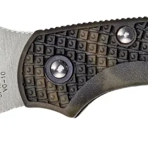 Spyderco C28ZFPGR2 Dragonfly 2 2.30" Folding Plain Satin VG-10 SS Blade/Zome Green Textured FRN Handle Includes Pocket Clip
