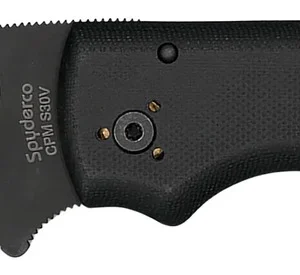 Spyderco C229GPBK Shaman 3.58" Folding Plain Black DLC CPM S30V SS Blade/Black Textured G10 Handle Includes Pocket Clip