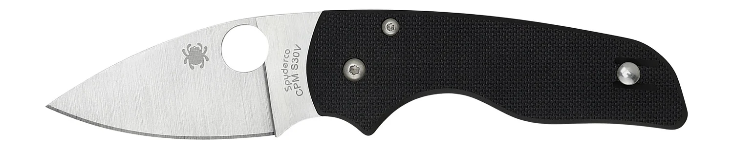 Spyderco C230GP Lil' Native 2.42" Folding Plain Satin CPM S30V SS Blade/Black Textured G10 Handle Includes Pocket Clip