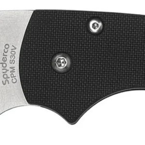 Spyderco C230GPWC Lil' Native 2.44" Folding Wharncliffe Plain CPM S30V SS Blade/Black Textured G10 Handle Includes Pocket Clip