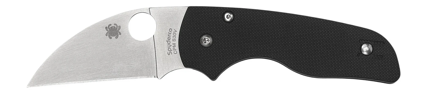 Spyderco C230GPWC Lil' Native 2.44" Folding Wharncliffe Plain CPM S30V SS Blade/Black Textured G10 Handle Includes Pocket Clip
