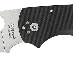 Spyderco C244GP Native Chief Lightweight 4.02" Folding Plain Stonewashed CTS BD1N SS Blade/Black Textured FRN Handle Includes Pocket Clip