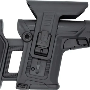 FAB Defense FXRAPSCB RAPS Rapid Adjustment Precision Stock-Collapsible Fits Mil-Spec/Commercial Buffer Tubes Integrated Cheek-Rest & Adjustable LOP Ambidextrous 1Latch System Black Polymer