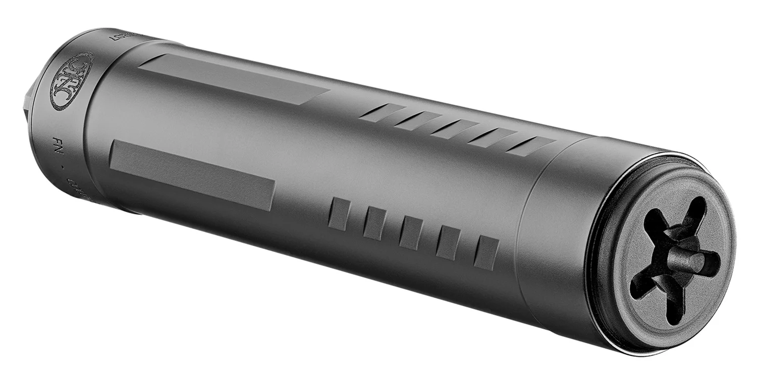 FN 96100838 Catch 22 TI 22 Cal (Rimfire), 5.25" L, Black Titanium, 1/2"-28 tpi DT Mount