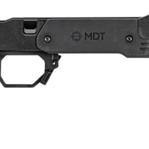Mdt Sporting Goods Inc 105524BLK XRS Chassis Black Aluminum Core with Polymer Panels, Adj. Cheekrest, M-LOK Forend, Interchangeable Grips, Fits Tikka T1X